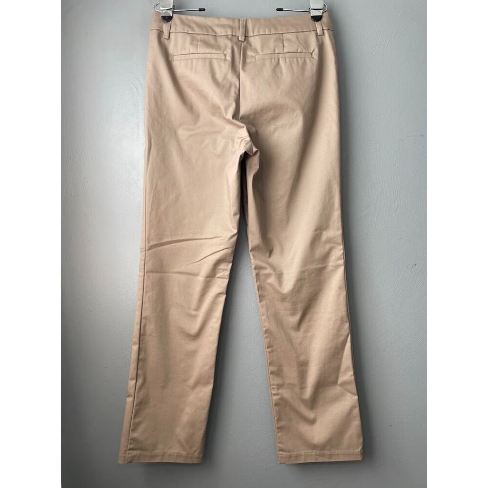 LEE Pants Size 10 Medium Wrinkle Free Tan Khaki Chinos Office Career Neutral - Picture 2 of 12